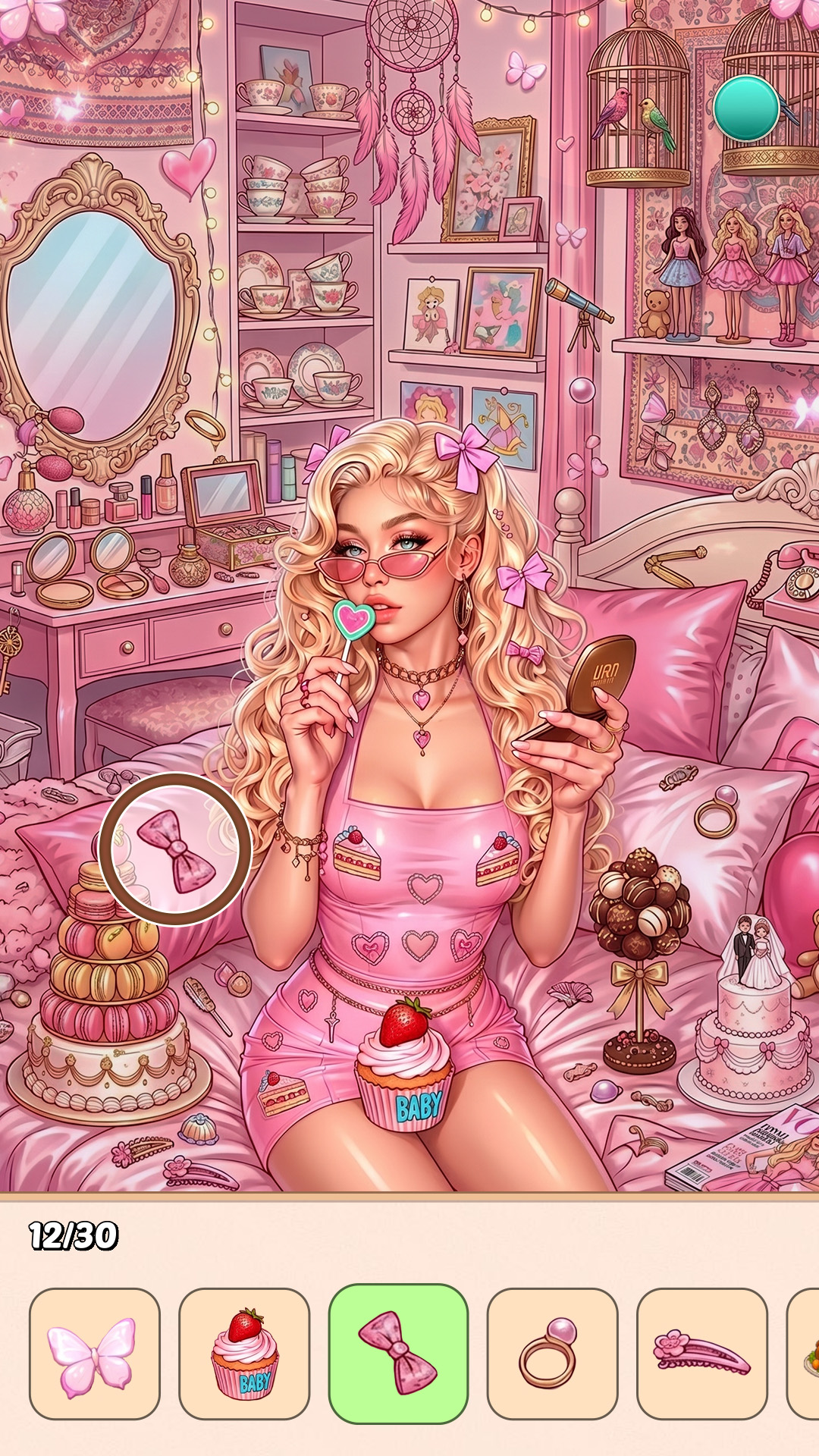 Pink room hidden object gameplay